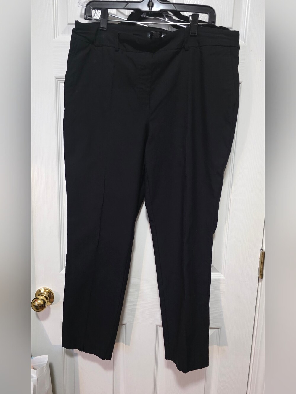 Hilary Radley Black Womens Dress Ankle Pants